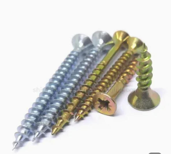 Chipboard Screw Manufacturer China DIN 7505 MDF Fiberboard Screw Yellow Zinc Pozi Drive Double Flat Head4.jpg