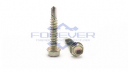 Yellow Zinc Hex Washer Head Self Drilling Screws