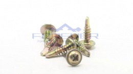 Yellow Galvanised Self Drilling Screws