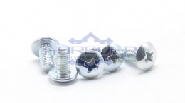 Blue White Zinc Truss Head Machine Screws