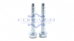 White Zinc Hi-lo Thread Concrete Bolts