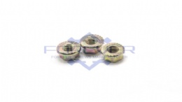 Hexagon Flange Nut with Yellow Zinc