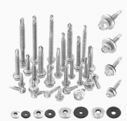 DIN Hex Flange Head Self Drilling Screws with Dacroment