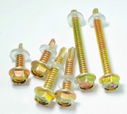 Yellow Zinc Self Drilling Screws with Washer